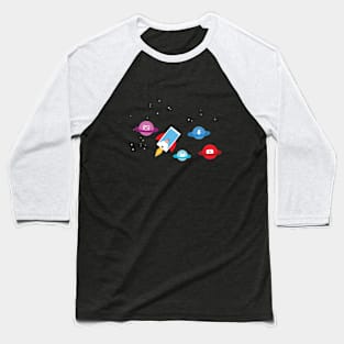 Social Media Galaxy Baseball T-Shirt